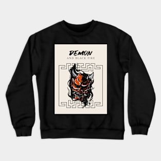 Demon & Black Fire Crewneck Sweatshirt